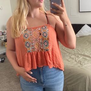 Urban Outfitters Embroidered Top